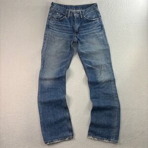 Vintage Levis 517 Bootcut Jeans Men 30x33 Blue Fade Whisker Western Cowboy Japan